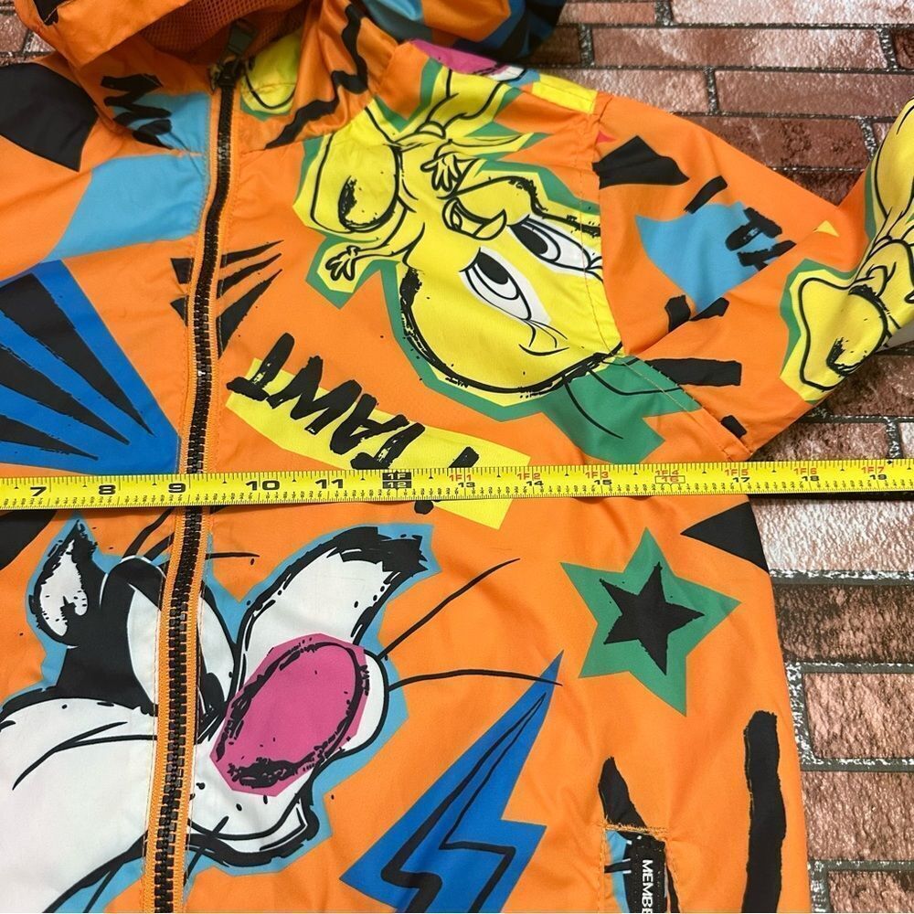 Members Only Looney Tunes Tweety Windbreaker Jacket 10/12 - Picture 11 of 13
